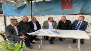 AK Parti İstanbul Milletvekili Adayı Aydoğan Ahıakan Kartalda taksici esnafıyla buluştu