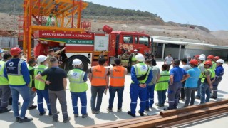 Akkuyu NGSde bulunan gönüllü yangın ekibine eğitim verildi
