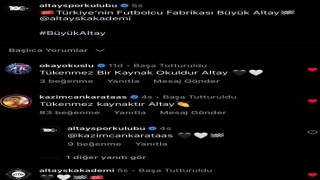 Altayın paylaşımına akademi oyuncuları yanıt verdi