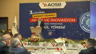 AOSBde 3.Ulusal Sanayi Odaklı Ar-ge ve İnovasyon proje yarışmasında ödüller verildi