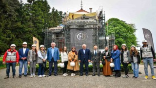 Atatürk Köşkünün restorasyon çalışmaları sürüyor