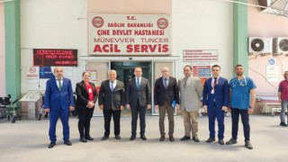 Aydın İl Sağlık Müdürü Şenkul, Çinedeki sağlık çalışmalarını inceledi