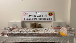 Aydında 1 milyon 127 bin adet içi doldurulmuş makaron ele geçirildi