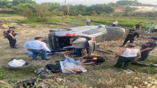 Aydında otomobil şarampole uçtu: 2 yaralı