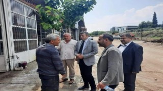 AYESOB Başkanı Künkcü selden etkilenen esnaf ile görüştü