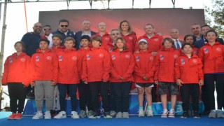 Ayvalıkta TYF Yelken Ligi 2. Ayak Optimist Yarışmaları sona erdi
