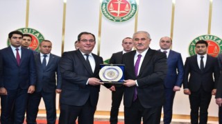 Azerbaycan Adalet Akademisinden Yargıtay Başkanı Akarcaya ziyaret