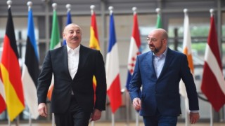 Azerbaycan Cumhurbaşkanı Aliyev, AB Konseyi Başkanı Charles Michel ile görüştü