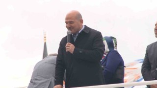 Bakan Soyludan konuşması sırasında müzik açan CHP standına tepki: “Siz laftan anlasaydınız, bu ülkede 50 yıldır iktidar olurdunuz”