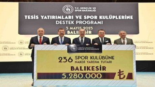 Balıkesirli amatör spor kulüplerine büyük maddi destek