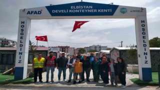 Başkan Cabbardan Elbistan Develi Konteyner Kent e ziyaret