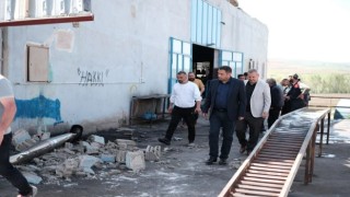 Başkan Ekinci, iş yerleri zarar gören esnafı ziyaret etti