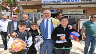 Başkan Ergüne coşkulu karşılama