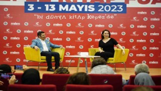 Başkan Tütüncü, Kepez Kitap Fuarında Nur Viralin konuğu oldu