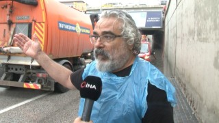 Başkentte su baskınında köprü altında mahsur kalan vatandaş kurtarıldı
