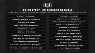 Beşiktaşın Antalyaspor maçı kamp kadrosu belli oldu