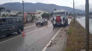 Bodrumda belediye ekipleri yağışlara karşı teyakkuzdaydı