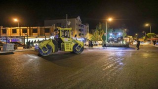 Bozkurtta gece asfalt mesaisi