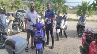 Çalınan motosiklet 11 gün sonra bulunup sahibine teslim edildi