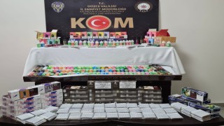 Çok sayıda kaçak sigara ele geçirildi