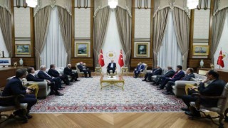 Cumhurbaşkanı Erdoğan, TBMM Başkanı Şentop ve Cumhur İttifakı liderlerini kabul etti