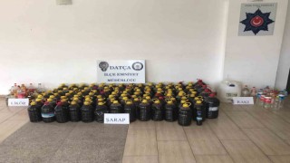 Datçada sahte içki ele geçirildi