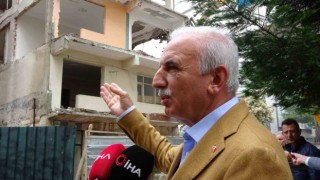 Deprem sonrası Ümraniyede ilk kentsel dönüşüm yıkımı başladı