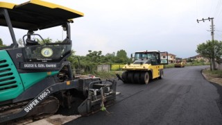 Düzcede köylerde asfalt çalışması hızlandı