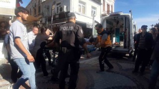 Edirnede Yeşil Sol Parti standına saldırı: Yaralı ve gözaltılar var