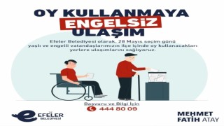 Efelerden oy kullanmaya engelsiz ulaşım