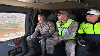 Elazığda helikopter destekli trafik denetimi yapıldı
