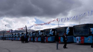 Erzurum Büyükşehir Belediyesi filosuna 120 yeni araç kattı