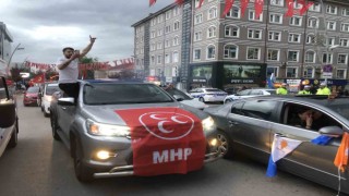 Erzurumda Erdoğan sevinci
