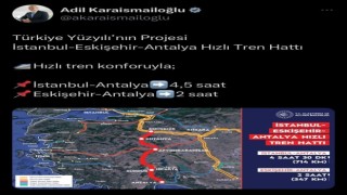 Eskişehir hızlı tren ile Antalyaya bağlanacak