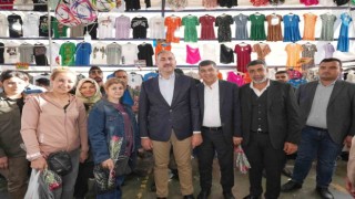Fadıloğlu İle Gül, pazarcı esnafın sorunlarını dinledi