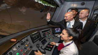 Fahrettin Altay-Narlıdere Metrosunda test sürüşü heyecanı