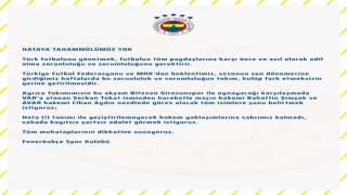 Fenerbahçe: Hataya tahammülümüz yok