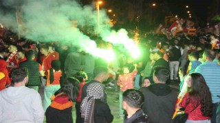 Galatasarayın şampiyonluğu Karamanda coşkuyla kutlandı