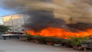 Gaziantepte kafeteryada yangın paniği