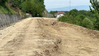 Gölyaka bağlantı yolunda hummalı çalışma
