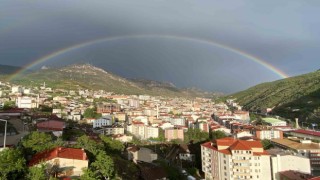 Gümüşhane semalarında gökkuşağı güzelliği