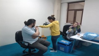 Hacı adayları aşı oldu