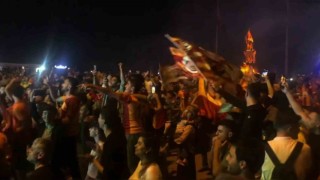 Hatay İskenderunda Galatasarayın şampiyonluk coşkusu
