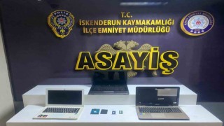 Hatayda bilgisayar hırsızı tutuklandı