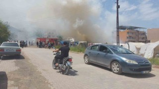 Hatayda çadırda çıkan yangın araçlara da sıçradı