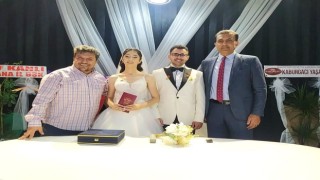 İHA muhabirleri dünya evine girdi