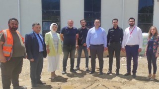 İl Sağlık Müdürü, hastane inşaatında incelemelerde bulundu