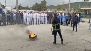 İtfaiyeden yangın eğitimi