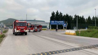 İzmitte otomobil fabrikasında yangın