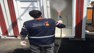 Kahramanmaraşta ortak kullanım alanlarında temizlik çalışmaları